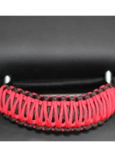 Bartact Black/Red Headrest Paracord Grab Handles Pair Jeep Gladiator | Wrangler | Toyota Tacoma | Ford Bronco                                     - TAOGHHPBR - Image 2