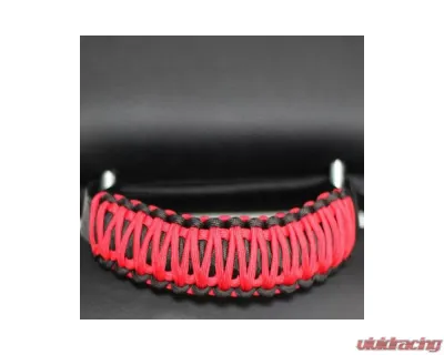 Bartact Black/Red Headrest Paracord Grab Handles Pair Jeep Gladiator | Wrangler | Toyota Tacoma | Ford Bronco - TAOGHHPBR