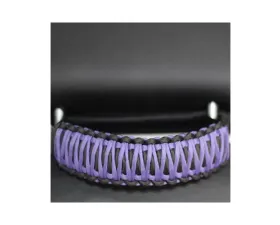 Bartact Black/Purple Headrest Paracord Grab Handles Pair Jeep Gladiator | Wrangler | Toyota Tacoma | Ford Bronco