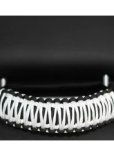Bartact Black/White Headrest Paracord Grab Handles Pair Jeep Gladiator | Wrangler | Toyota Tacoma | Ford Bronco                                     - TAOGHHPBW - Image 2