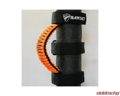 Bartact Black/Bright Orange Paracord Grab Handles Universal Pair - TAOGHUPBN