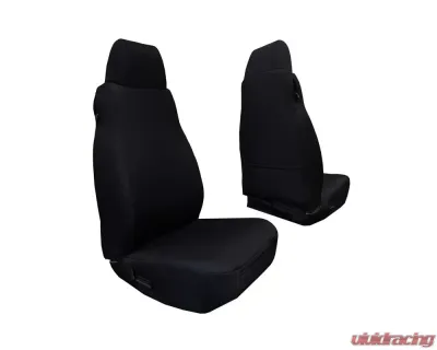 Bartact Black Baseline Performance Front Seat Covers Pair Jeep Wrangler 2003-2006 - TJBC0306FPB