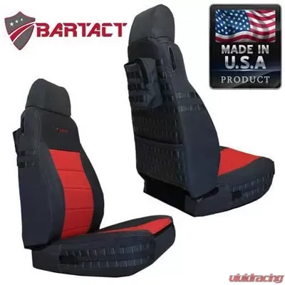 Bartact Graphite/Graphite Tactical Series Front Seat Covers Jeep Wrangler TJ 2003-2006 - TJSC0306FPGG
