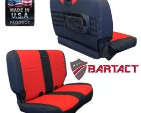 Bartact Coyote/Coyote Tactical Series Rear Bench Seat Covers Jeep Wrangler TJ 2003-2006