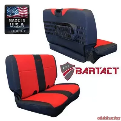 Bartact Graphite/Graphite Tactical Series Rear Bench Seat Covers Jeep Wrangler TJ 2003-2006 - TJSC0306RBGG