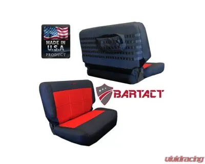 Bartact Black/ACU Camo Tactical Series Rear Bench Seat Covers Jeep Wrangler TJ 1997-2002 - TJSC9702RBBA