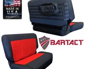 Bartact Tactical Series Coyote/Coyote Seat Covers Rear Jeep Wrangler TJ 1997-2002