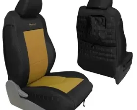 Bartact Tactical Series Front Seat Cover Black/Coyote for Toyota Tacoma TRD 2005-2012