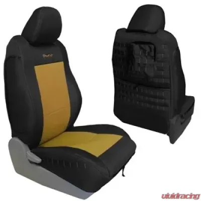 Bartact Tactical Series Front Seat Cover Black/Coyote for Toyota Tacoma TRD 2005-2012 - TRAC0512FPBC