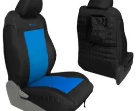 Bartact Tactical Series Front Seat Cover Black/Blue for Toyota Tacoma TRD 2005-2012