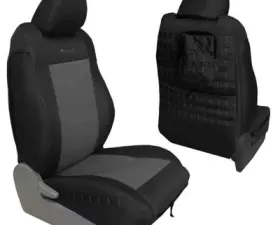 Bartact Graphite/Graphite Tactical Series Seat Covers Front Toyota Tacoma 2009-2015