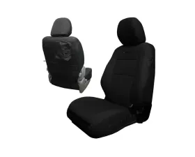 Bartact Black/Black Tactical Front Seat Covers Pair Toyota Tacoma 2020-2021