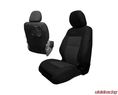 Bartact Black/Graphite Tactical Front Seat Covers Pair Toyota Tacoma 2020-2021 - TTAC2020FPBG