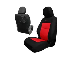 Bartact Black/Red Tactical Front Seat Covers Pair Toyota Tacoma 2020-2021