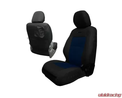 Bartact Black/Navy Tactical Front Seat Covers Pair Toyota Tacoma 2020-2021 - TTAC2020FPBT
