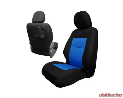 Bartact Black/Blue Tactical Front Seat Covers Pair Toyota Tacoma 2020-2021 - TTAC2020FPBU