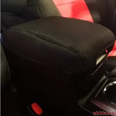 Bartact Padded Center Console Cover Black/Black for Toyota Tacoma 2016-2019 - TTIA2016CCBB