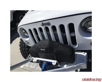 Bartact Black Fabric Warn Zeon Winch Cover - WCWZEFB
