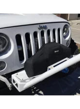 Bartact Black Fabric Warn Zeon Winch Cover                                     - WCWZEFB - Image 3