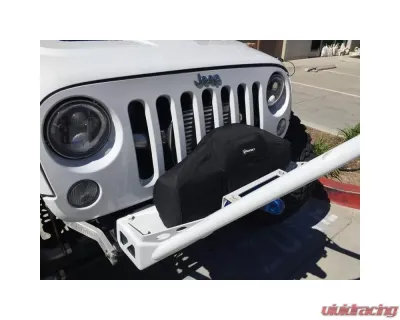 Bartact Black Fabric Warn Zeon Winch Cover - WCWZEFB