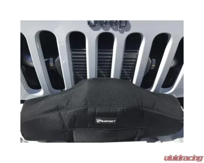 Bartact Black Fabric Warn Zeon Winch Cover - WCWZEFB