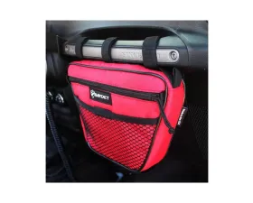 Bartact Red Fabric Passenger Dash Grab Handle Bag Jeep Wrangler
