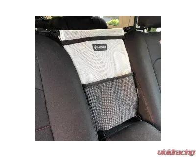 Bartact White Universal Shade Material Seat Bag and Pet Divider - XXSSBW