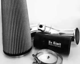 No Limit Fabrication 6.0 Cold Air Intake 2003-2007 Ford Super Duty Power Stroke Polished Dry Filter