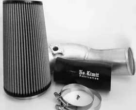 No Limit Fabrication 6.0 Cold Air Intake 2003-2007 Ford Super Duty Power Stroke Raw Dry Filter