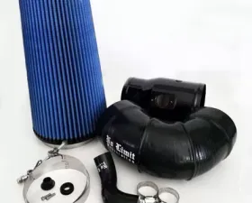 No Limit Fabrication 6.4 Cold Air Intake 2008-2010 Ford Super Duty Power Stroke Black Oiled Filter for Mod Turbo 5.5 Inch Inlet