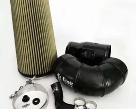 No Limit Fabrication 6.4 Cold Air Intake 2008-2010 Ford Super Duty Power Stroke Black PG7 Filter for Mod Turbo 5.5 Inch Inlet