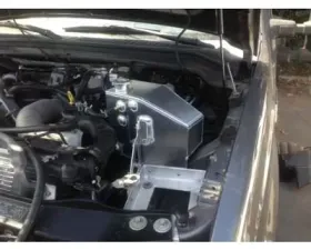 No Limit Fabrication 6.4 Factory Replacement Coolant Tank and Battery Tray 2008-2010 Ford Super Duty Power Stroke Polished