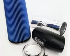 No Limit Fabrication 6.7 Cold Air Intake 2011-2016 Ford Super Duty Power Stroke Polished Oiled Filter Stage 2