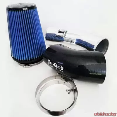 No Limit Fabrication 6.7 Cold Air Intake 2011-2016 Ford Super Duty Power Stroke Polished Oiled Filter Stage 1 - 67CAIPO1