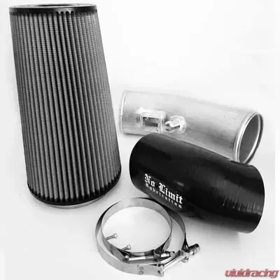 No Limit Fabrication 6.7 Cold Air Intake 2011-2016 Ford Super Duty Power Stroke Raw Dry Filter Stage 2 - 67CAIRD