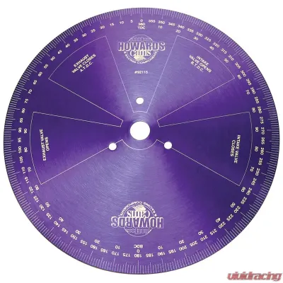 Howards Cams Degree Wheel; Aluminum 14.000 92115 - 92115