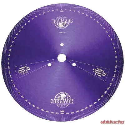 Howards Cams Degree Wheel; Aluminum 14.000 92115 - 92115