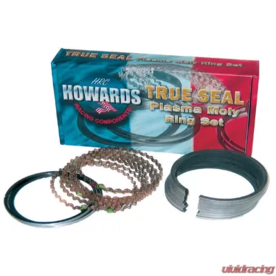 Howards Cams True Seal Piston Ring Set; 4.020 1/16 1/16 3/16 Plasma Moly HRC4860-4020-5 - HRC4860-4020-5