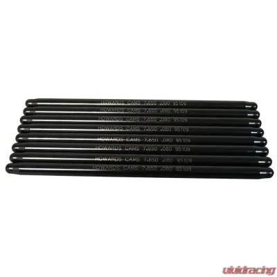 Howards Cams Swedged End Pushrod Kit; 3/8 7.650 .080 Wall 95109 - 95109
