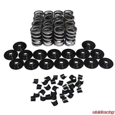 Howards Cams Electro Polished Performance Single with Damper Valve Spring & Retainer Kit; 1.550 7 Degree 98612-K11 - 98612-K11