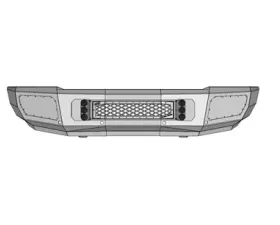 Flog Industries 15-19 Silverado 2500/3500 Front Bumper with Sensors