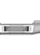Flog Industries 15-19 Sierra 2500/3500 Front Bumper with Sensors                                     - FISD-G2535-1519F-s - Image 2