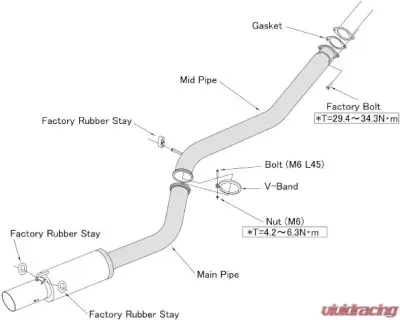 HKS Racing Muffler Exhaust Toyota Supra A80 1993-1998 - 31008-BT001