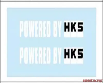 HKS Sticker POWERED BY HKS W200 WHITE - 51003-AK132