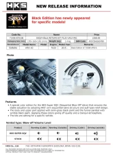 HKS Super SQV4 Blow Off Valve Kit with Return Kit Black Edition VAG/VMG Subaru WRX 2015-2021                                     - 71008-KF015B - Image 3