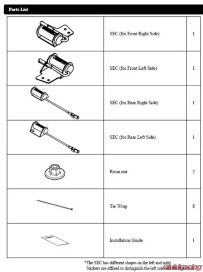 HKS Supension Error Canceler (SEC)Toyota Supra GR A90 2020-2024 - 45012-AT001