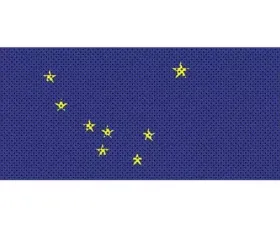 Jeep Wrangler Grill Inserts 07-18 JK Alaska State Flag Under The Sun Inserts