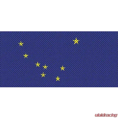 Jeep Gladiator Grill Inserts 2020-Present Gladiator Alaska State Flag Under The Sun Inserts - INSRT-AK-JT