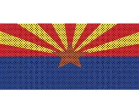 Jeep Wrangler Grill Inserts 07-18 JK Arizona State Flag Under The Sun Inserts