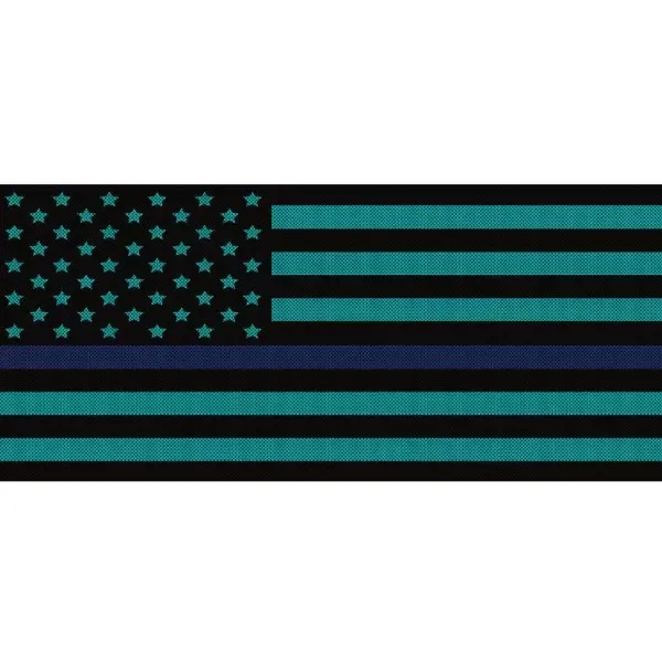 Under The Sun Inserts Black Light Blue Thin Blue Line Grill Inserts Jeep Wrangler JL | Gladiator 2018+ - INSRT-BLKLTBLUTBL-JL/JT